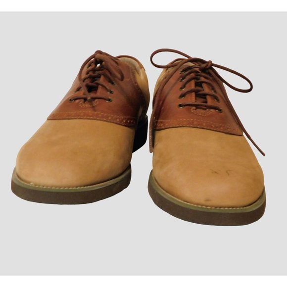 Rockport Mens Shoes 10M Leather Oxford Ties Brown Tan - Picture 7 of 13